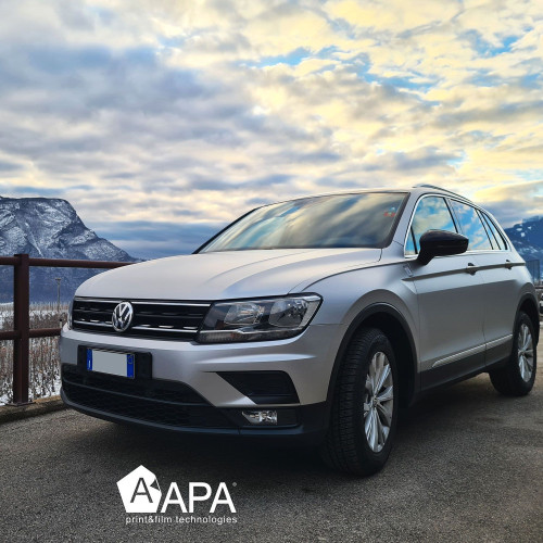 APA matte metallisierte silberne Klebefolie made in Italy Car
