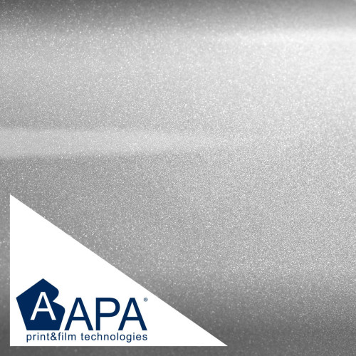 APA matte metallisierte silberne Klebefolie made in Italy Car
