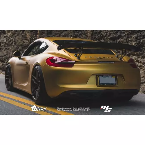 APA matte metallisierte goldene Klebefolie made in Italy Car