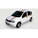 Italian flag vinyl adhesive band for car and motorbike in 5