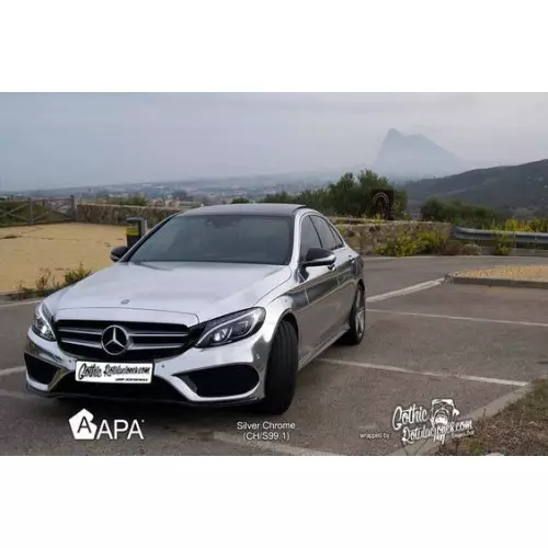 Película adhesiva cromada efecto espejo oro APA made in Italy