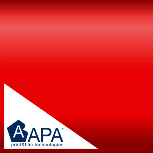 APA glossy fluorescent red adhesive film made in Italy car