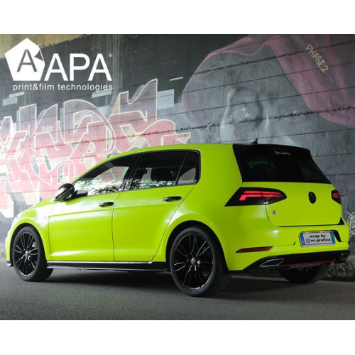 Pellicola adesiva Fluo yellow lucida APA made in Italy car
