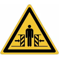 Panneau adhésif ISO 7010 « Risque d’écrasement » - W019 Vente
