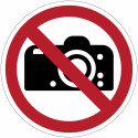 Panneau d’interdiction ISO 7010 « Interdiction de photographier