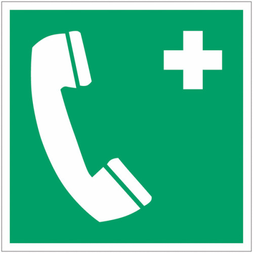 Klebeplatte „Notruftelefon“ nach ISO 7010 – E004 Bester Preis