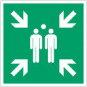 Panneau adhésif ISO 7010 "Point de rencontre" - E007 Vente en