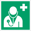 Painel adesivo “Médico” ISO 7010 - E009 Melhor preço, loja