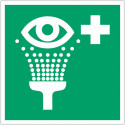 Panel adhesivo ISO 7010 "Lavaojos de emergencia" - E011 Mejor