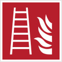 Señal adhesiva ISO 7010 « Escalera de incendios » - F003 Mejor