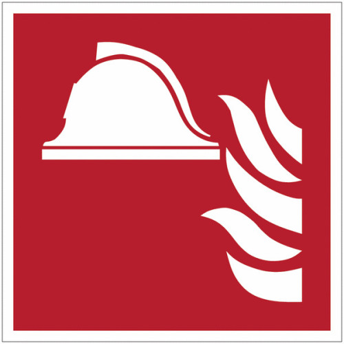Señal adhesiva ISO 7010 « Equipos contra incendios » - F004