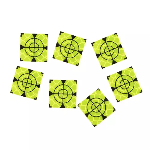 Alvos refletivos fluorescentes adesivos 20/30/40/50/60mm com