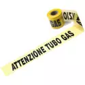 Cinta de señalización TUBERÍA DE GAS para obras viales Mejor