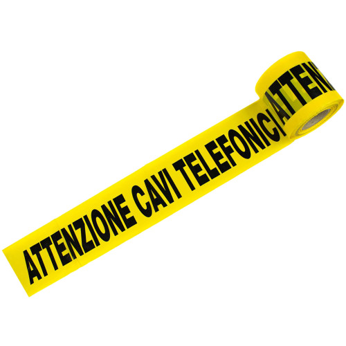 Warning tape for TELEPHONE CABLES roadwork construction site