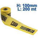 Warning tape for TELEPHONE CABLES roadwork construction site