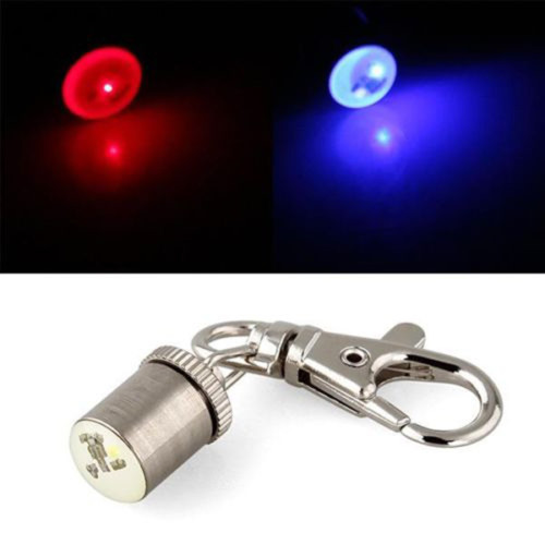 Luz de segurança LED prateada para coleira de cães e gatos