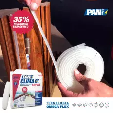 Burlete termoplástico super aislante para puertas y ventanas