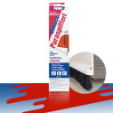 Barra adhesiva de PVC rígido bajo puerta con cepillos Mejor