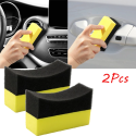 2 escovas em forma de “U” para limpeza e lavagem de pneus