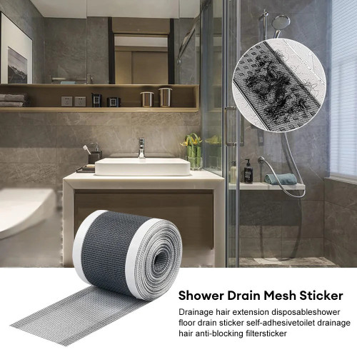 Filtre de douche cheveux jetable en ruban adhésif 70mm x 5m