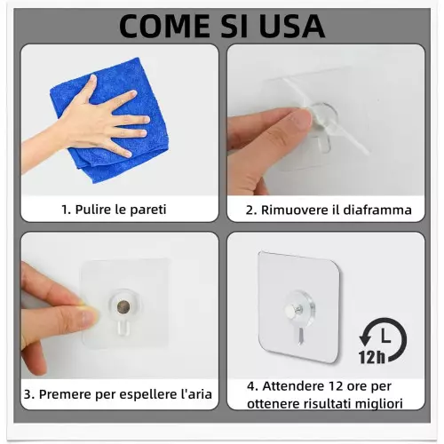 20 Ganci Adesivi Appendi Quadri Senza Chiodi da parete Miglior