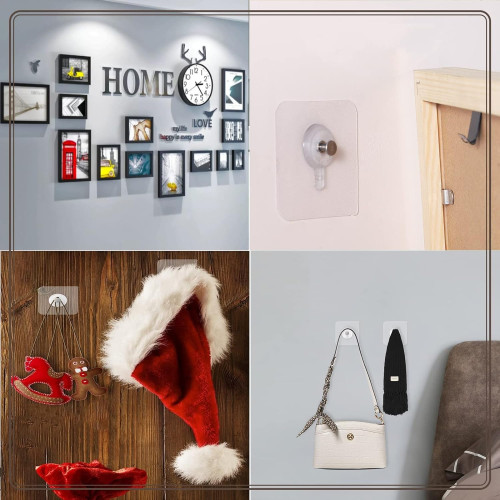 20 ganchos adhesivos de pared para cuadros sin clavos Mejor