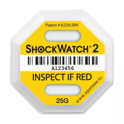 10 Indicatori di Impatto verticale bidirezionale Shockwatch 2