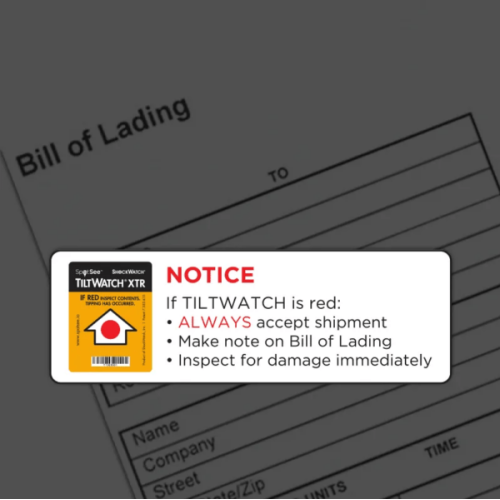 TiltWatch XTR tilt indicator label pack of 10 pcs Best Price