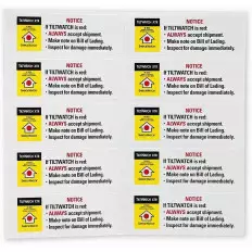 Etichetta con indicatore d'inclinazione TiltWatch XTR conf da 2