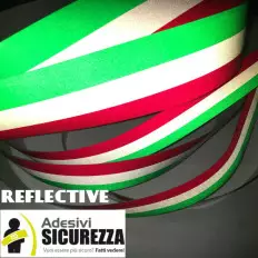Reflective Italian flag vinyl adhesive band for car and 2