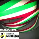 Bande adhesive réfléchissante drapeau italien pour voiture