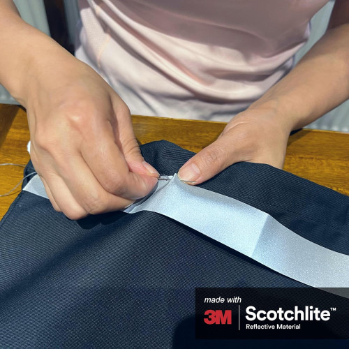 3M™ 8906 high visibility silver reflective fabric sew on tape -