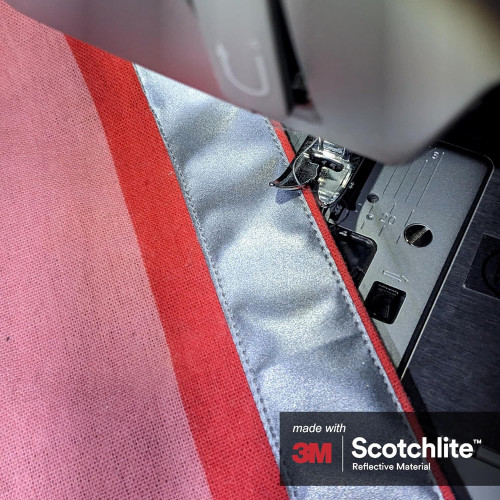 3M™ 8906 high visibility silver reflective fabric sew on tape -