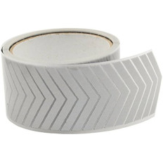 Heat-sealable Reflective Mini Chevron Decorative Art Tape -