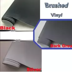 Pellicule en vinyle adhésive aluminium brossé en 3 couleurs (no