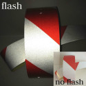 Reflective Red and White chevron hazard warning tape Best