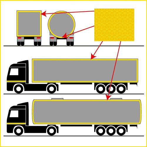 Ruban adhésif réfléchissant homologué, marque 3M™ Diamond Grade