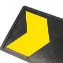 Reflektierender Kantenschutz aus Gummi schwarz/gelb