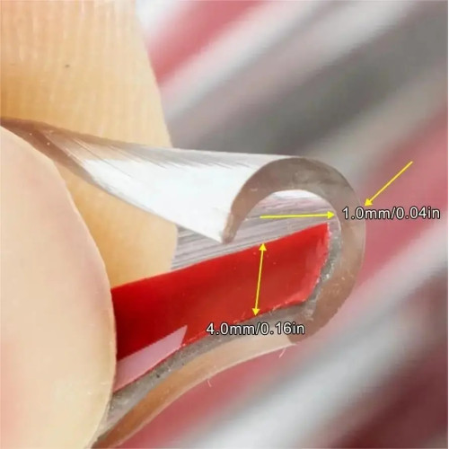 Bandes de protection anti-rayures en PVC transparentes pour