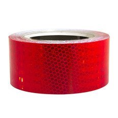 red reflective warning adhesive tape(class 2) - 50mm Best 2