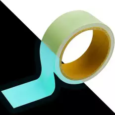 Fita adesiva azul-marinho foto luminescente que brilha no