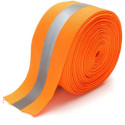 Expand Cinta de coser reflectante naranja/plateada - 50mm x 2MT