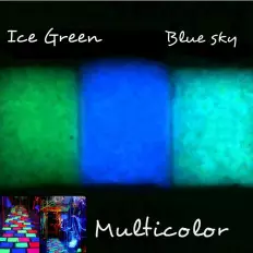 Arena de cristal fosforescente que se ilumina en la oscuridad –