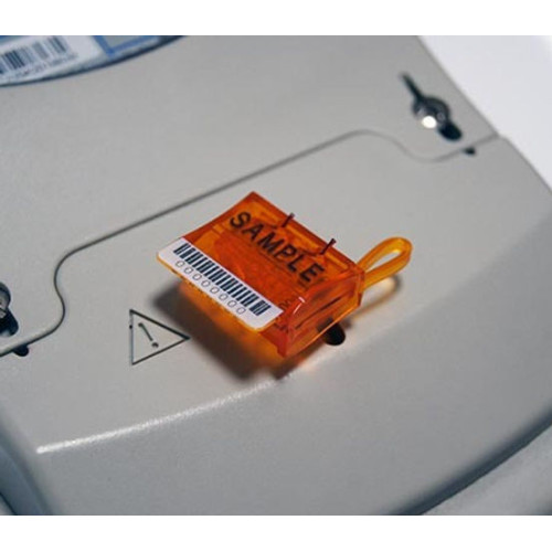 Scellé de sécurité numéroté pour compteurs à utiliser avec fil