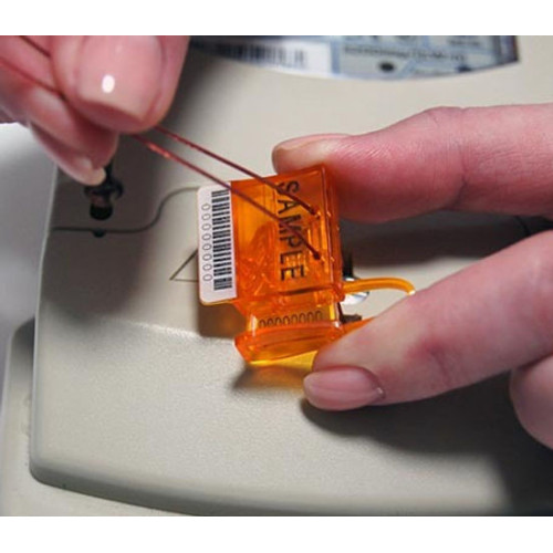 Numbered security seal for meters to be used with wire Best