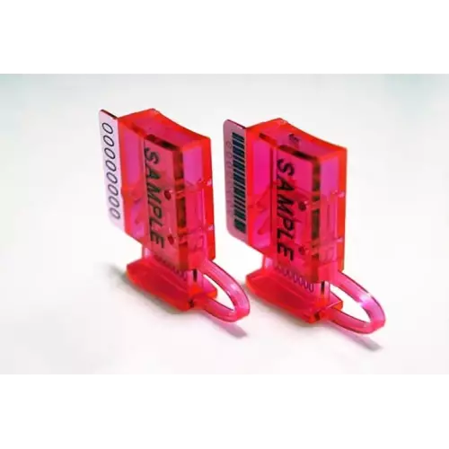 Sigillo di sicurezza numerato per contatori da usare con filo