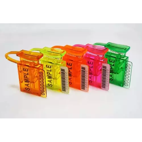 Precinto de seguridad numerado para contadores para uso con