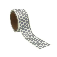 Cinta de tela cosible luminiscente reflectante hexagonal 50mm