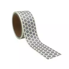 Fita de tecido para costura luminescente refletiva hexagonal