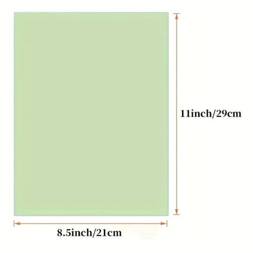5x papel adesivo A4 que brilha no escuro para impressora jato
